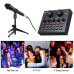 Placa De Sunet Multifunctionala Andowl Q MIC1 Bluetooth Mixer Microfoane 6 Sound Modes +12 Sound Effects Live PC Sau Telefon 
