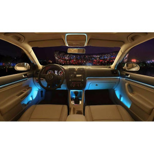 Banda decorativa auto led 3 metri pentru interiorul masinii